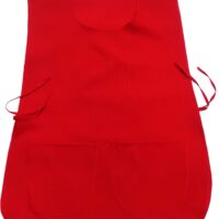 Mandil O Delantal Tipo Casaca rojo, verde, rosa y más 100% Poliéster